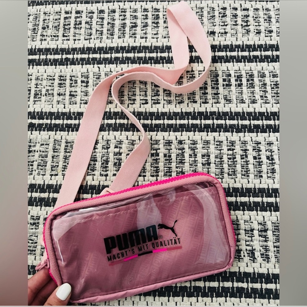 Pink puma belt bag women’s worn once